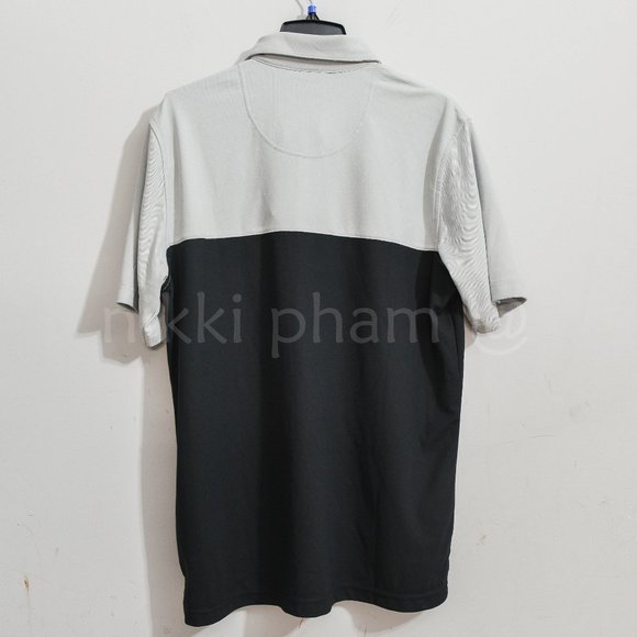 Men's Pebble Beach Short Sleeved Dry-Luxe Performance Polo Shirt  IN BLACK - Picture 3 of 3